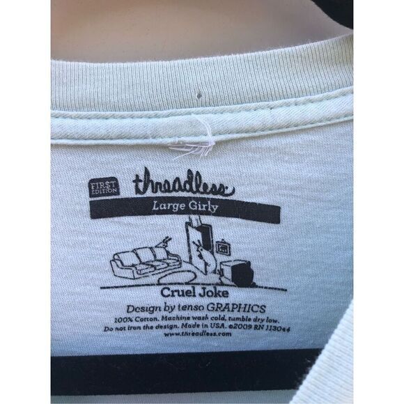 Threadless Slug T-Shirt Large Girly - Picture 3 of 4